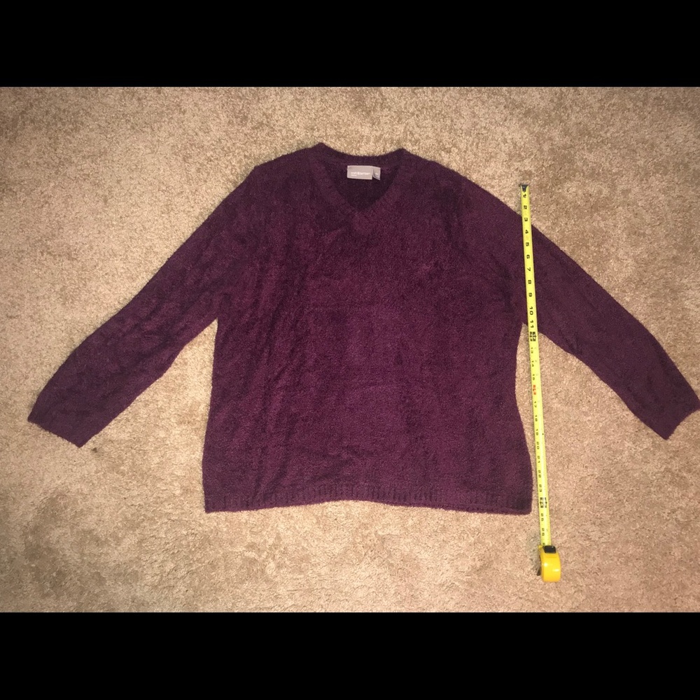 Croft and Barrow Red Fuzzy Sweater
